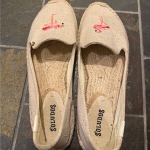 Soludos Beige Flamingo Espadrilles